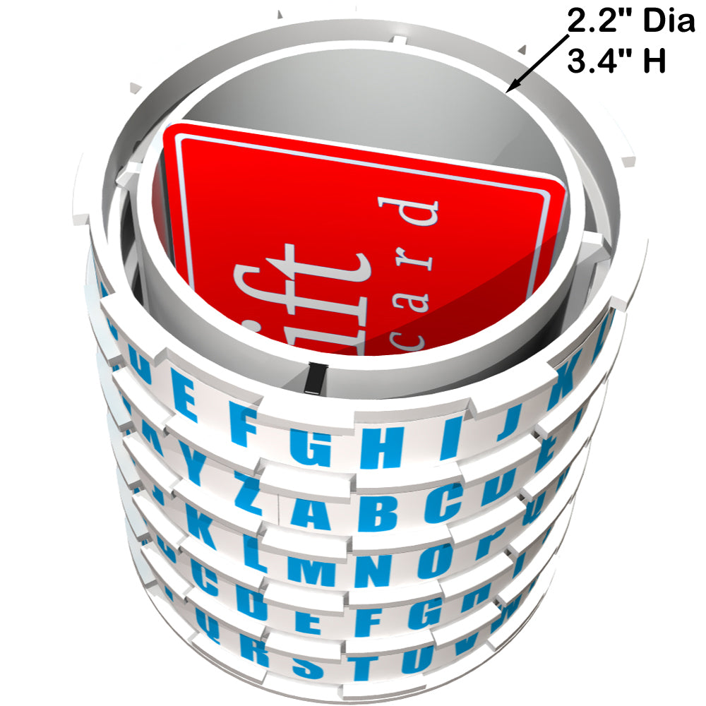 Puzzle Pod Mini Cryptex Money Puzzle Box and Coin Bank dimensions