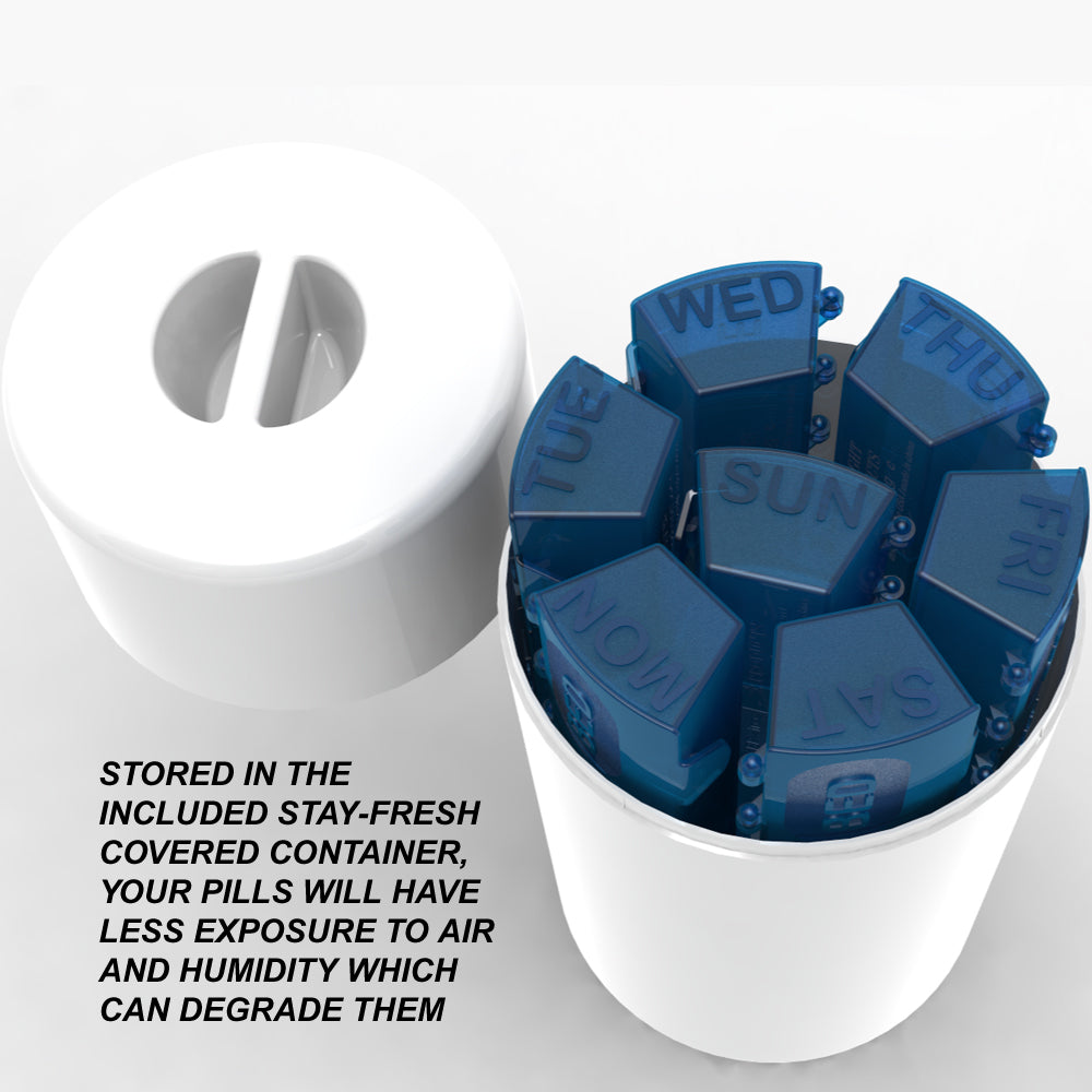 Med Manger XL Extra Large Weekly Pill Organizer, 4 dose, canister