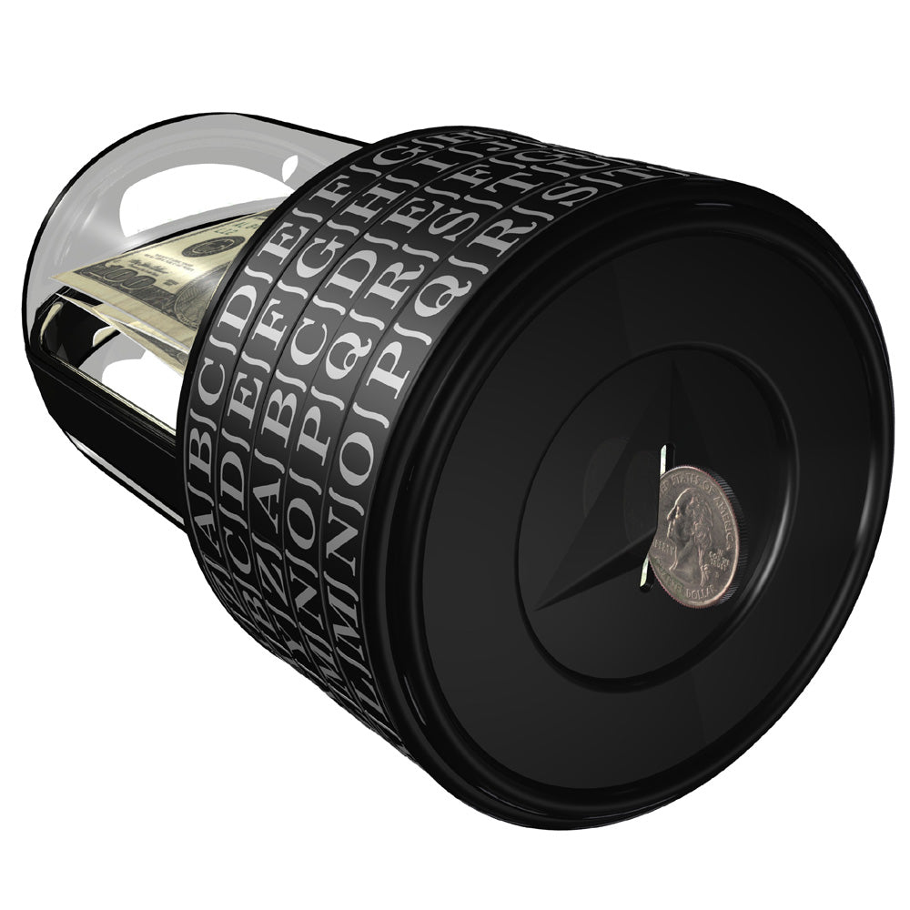 Puzzle Pod Cryptex Money Puzzle Box Brain Teaser Coin Bank