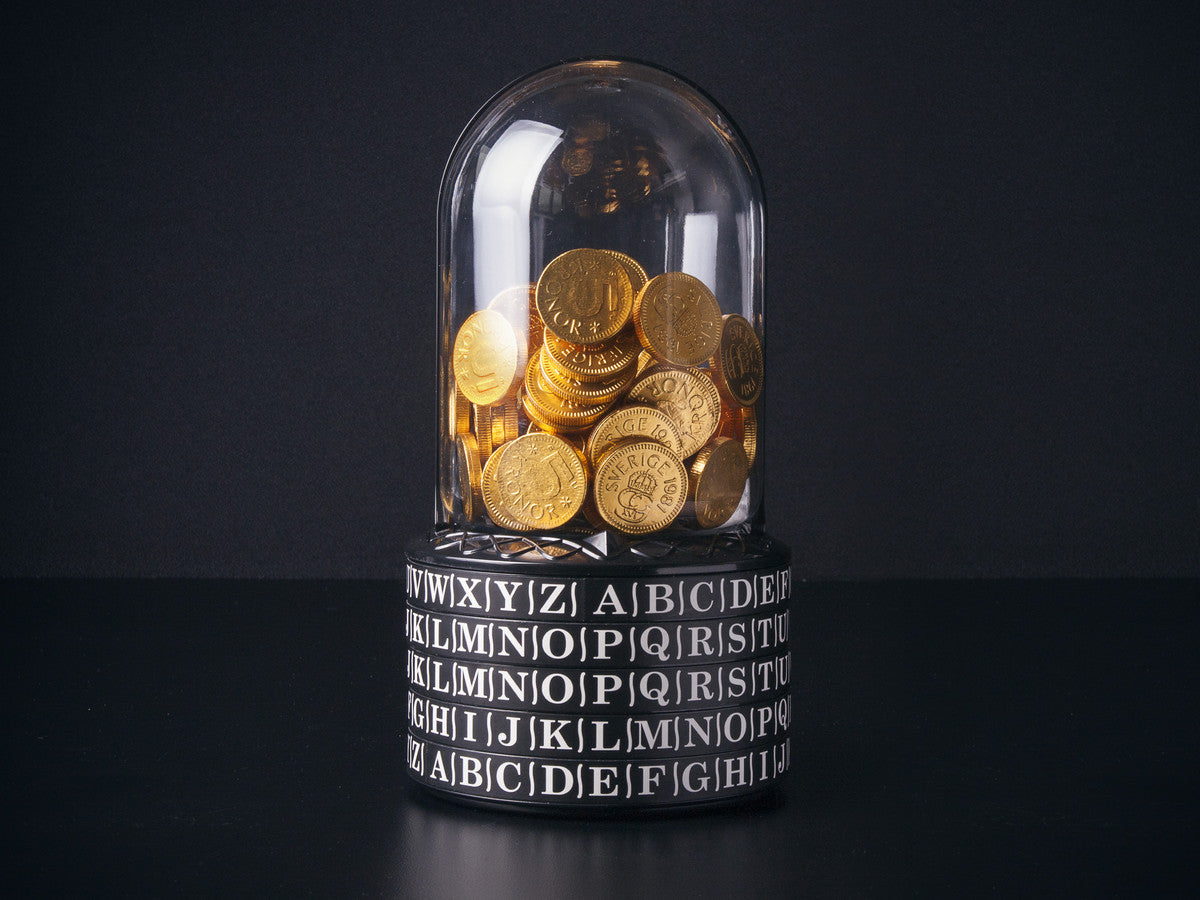 Puzzle Pod Money Puzzle Box Brain Teaser with chocolate
