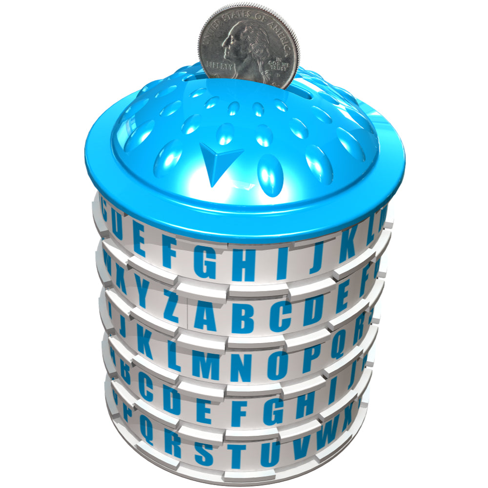 Puzzle Pod Mini Cryptex Money Puzzle Box Brain Teaser and Coin Bank