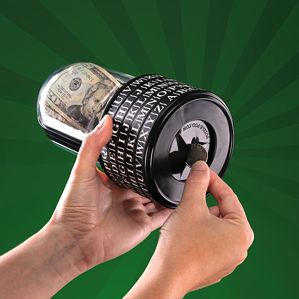 Puzzle Pod Cryptex Money Puzzle Box Brain Teaser and Coin Bank