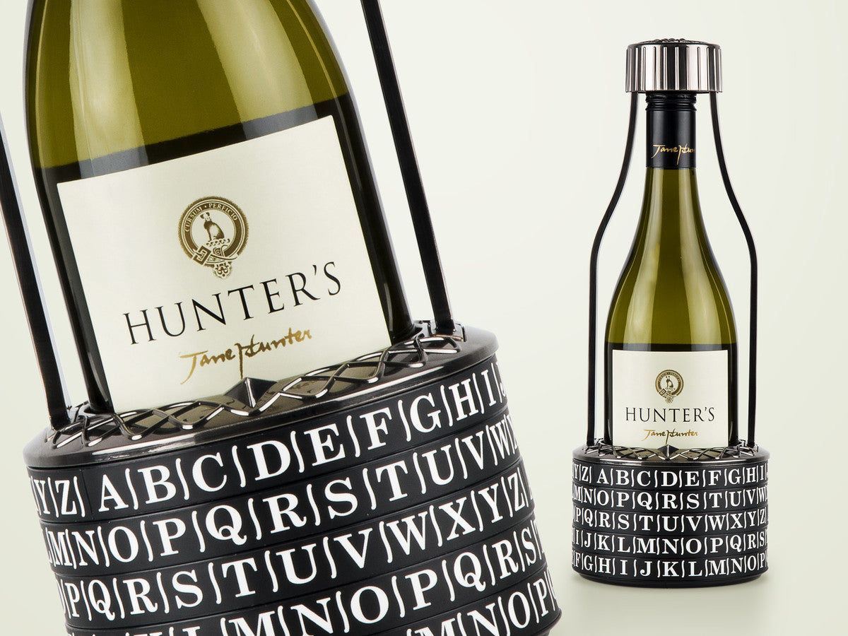Vino Vault adult brain teaser puzzle with wine bottle